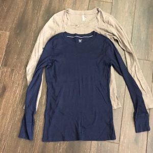 Never Worn. GAP Supersoft Long-sleeve Tees.